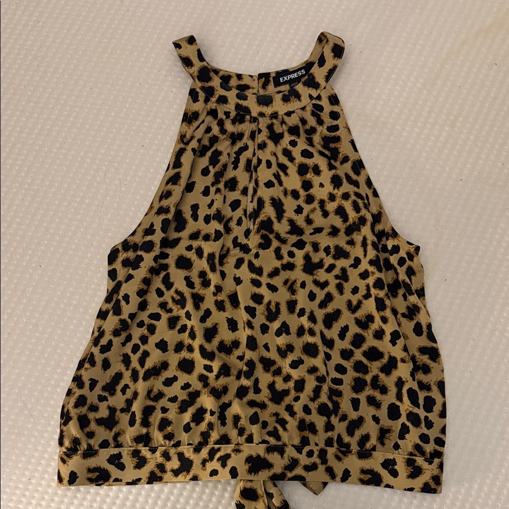 Express Animal Print Sleeveless Top